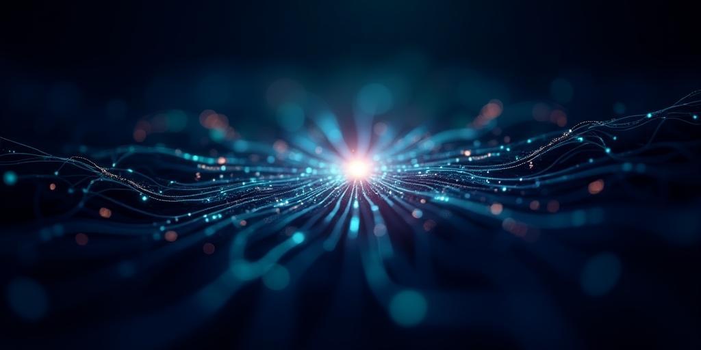 Abstract image representing data, technology, and knowledge sharing